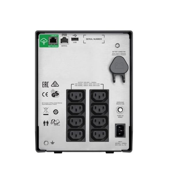 UPS APC Smart-UPS C, 1500VA / 900W, LCD 230V, Line Interactive, Tower