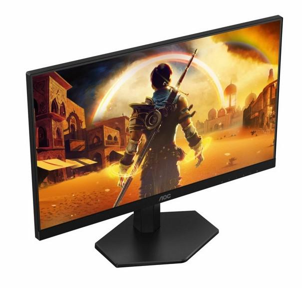 Монитор AOC 24G42E, 23.8" (60.45cm) IPS панел, 180Hz, Full HD, 1ms, 80 000 000:1, 300cd/m2, HDMI, DP, lack/Grey