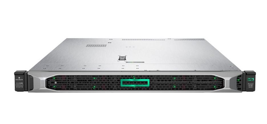 Сървър HPE ProLiant DL360 Gen10, Intel Xeon Silver 4214R 12C (2.4/3.5 GHz, 16.5 MB Cache), 32GB DDR4, без HDD 8x 2.5” SFF, RAID контролер Broadcom MegaRAID MR416i-a, 4x 1GbE, 800W PSU, Free DOS