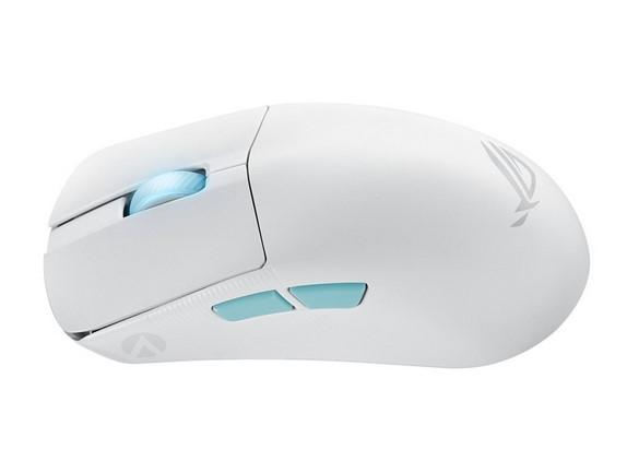 Геймърска мишка Asus ROG Harpe Ace Aim Lab White, оптична, 36000dpi, USB/Bluetooth/Wireless, бяла