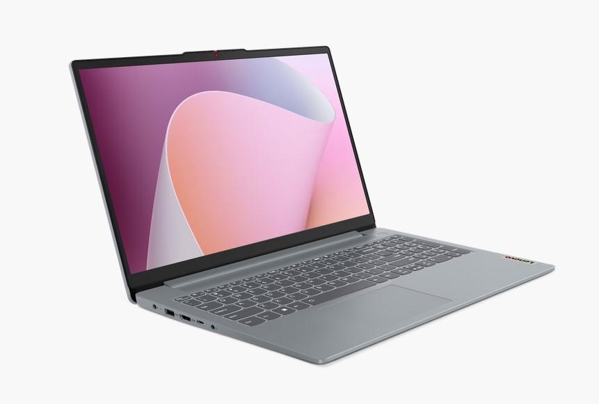 Лаптоп Lenovo IdeaPad Slim 3 15ABR8, AMD Ryzen 7 7730U 8C (2.0/4.5 GHz, 16MB Cache), 15.6" (39.62cm) Full HD TN Anti-Glare Display, 16GB DDR4, 512GB SSD, Free DOS