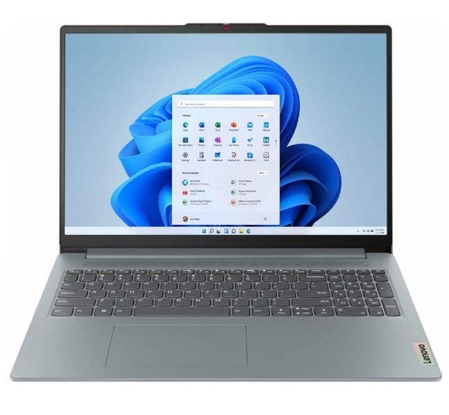 Лаптоп Lenovo IdeaPad Slim 3 15ABR8, AMD Ryzen 7 7730U 8C (2.0/4.5 GHz, 16MB Cache), 15.6" (39.62cm) Full HD TN Anti-Glare Display, 16GB DDR4, 512GB SSD, Free DOS