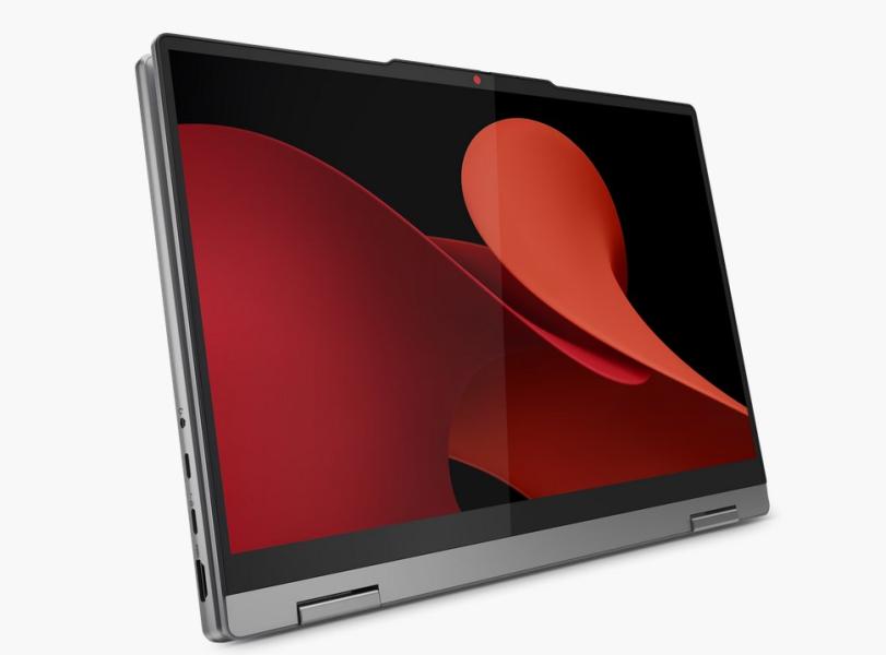 Лаптоп Lenovo IdeaPad 5 2-in-1 14AHP9,  AMD Ryzen 7 8845HS 8C (3.8/5.1GHz, 16MB Cache), 14" (35.56cm) WUXGA OLED 400nits Glare Touchscreen Display, 16GB LPDDR5X, 1TB SSD NVMe, Windows 11 Home