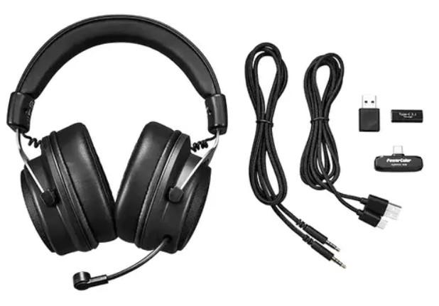 Геймърски безжични слушалки HyperX PowerColor Alphyn AH10, Wireless/USB - Черни