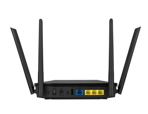 Рутер Asus RT-AX53U AX1800 Dual Band WiFi 6, 2.4GHz (574 Mbps) / 5GHz (1201 Mbps), Wireless AX, 3x LAN 1000Mbps, 1x WAN 1000Mbps, 1x USB 3.0