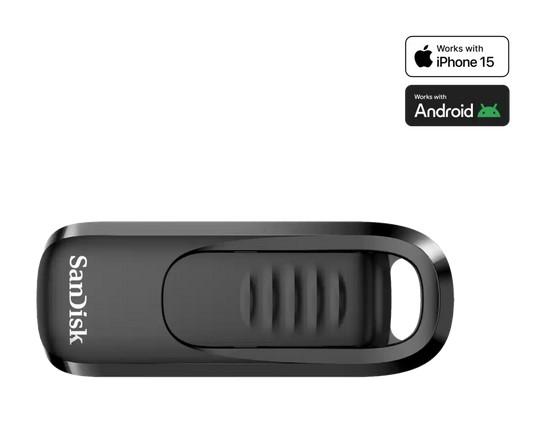 USB памет SanDisk Ultra Slider CZ480, 256GB USB Type-C 3.2 Gen 1