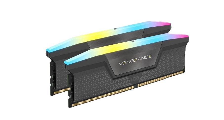 Памет CORSAIR VENGEANCE RGB DDR5 32GB (2 x 16GB) DDR5 6400MHz, CL36, 1.35V