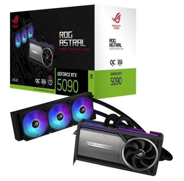 Видео карта ASUS nVIDIA GeForce ROG ASTRAL LC RTX 5090 OC Edition GAMING 32GB GDDR7, 512-bit, 2xHDMI, 3x DP