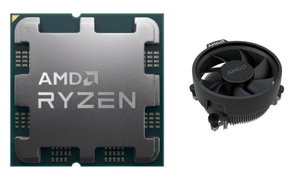 Процесор AMD Ryzen 5 8600G 6C (3.8 / 5.0 GHz, 22MB Cache, 65W, AM5), MPK, с вентилатор
