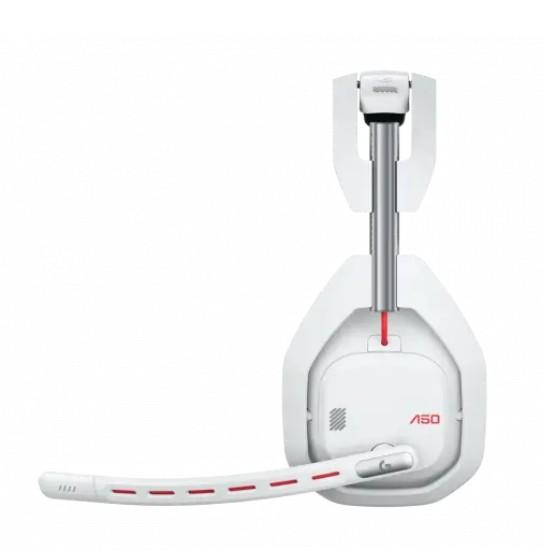 Геймърски слушалки Logitech ASTRO A10 безжични слушалки със станция, Bluetooth, Бели