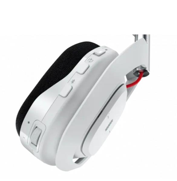 Геймърски слушалки Logitech ASTRO A10 безжични слушалки със станция, Bluetooth, Бели