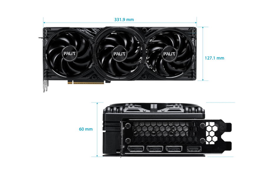 Видео карта PALIT nVIDIA GeForce RTX 5080 GamingPro V1 16GB GDDR7 GDDR7, 256-bit, HDMI, 3x DP