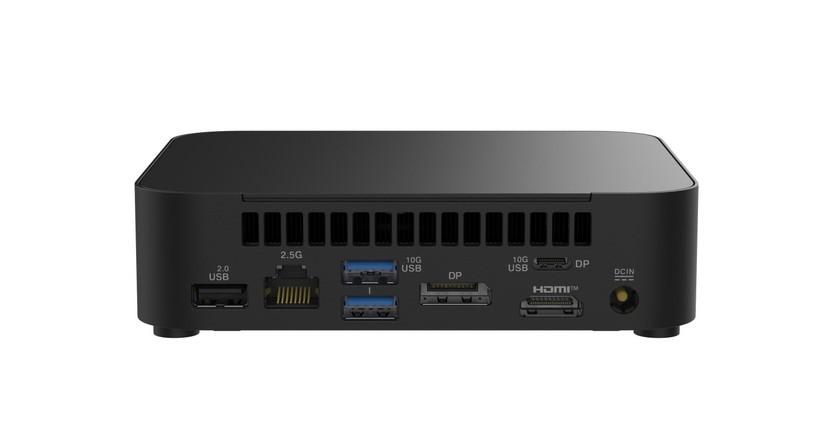 Компютър ASUS NUC 14 Essential Slim PC RNUC14MNK2500002, Intel Processor N250 4C (up to 3.8GHz, 6MB Cache), 1x DDR5 SO-DIMM, 1 x M.2 2280/2242 PCIe Gen3x4, 1x HDMI, 1x DP, LAN, WiFI 6E, Bluetooth 5.3, 2x USB Type-C 3.2, 4x USB 3.2 Type-A