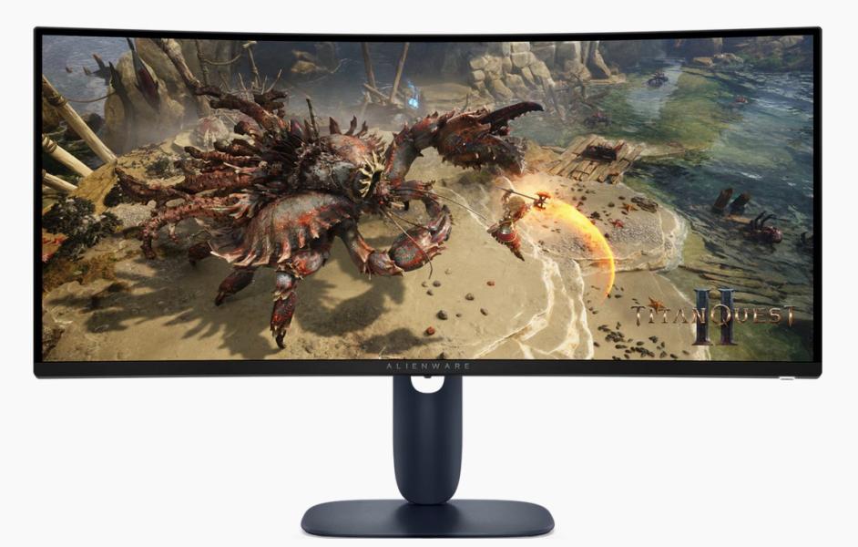 Монитор Dell Alienware AW3425DWM, 34" (86.36 cm) Curved WQHD IPS Anti-Glare, 1ms GtG, 3000:1, 400 cd/m2, 180Hz, HDMI, DP, USB
