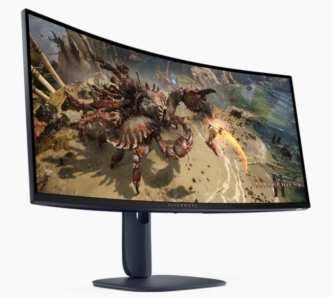 Монитор Dell Alienware AW3425DWM, 34" (86.36 cm) Curved WQHD IPS Anti-Glare, 1ms GtG, 3000:1, 400 cd/m2, 180Hz, HDMI, DP, USB