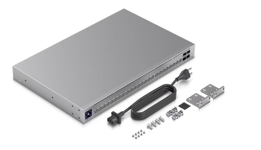 Суич Ubiquiti Pro HD 24, Управляем L2/L3 2.5G Ethernet (100/1000/2500) 1U