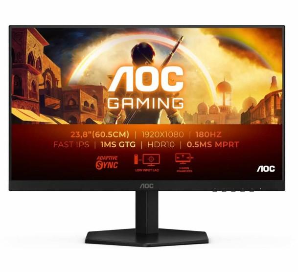 Монитор AOC C24G42E, 23.6" (59.94 cm) FHD VA, Curved, 180Hz, 4ms, 3000:1, 250cd/m2, HDMI, DP