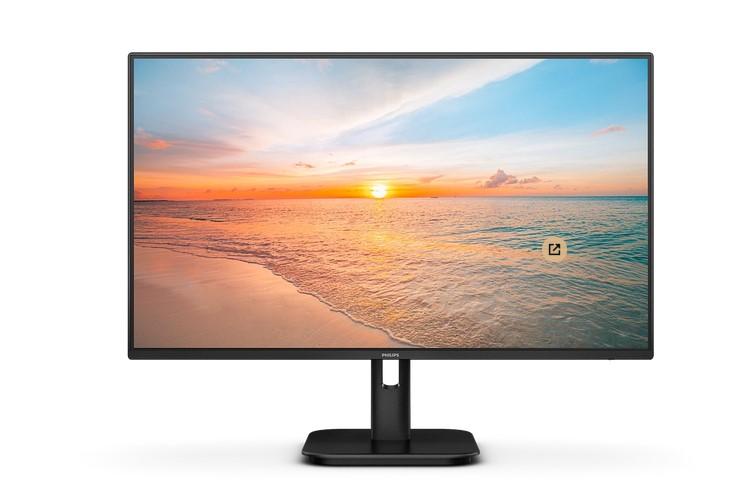 Монитор Philips 24E1N1200A, 23.8" (60.45cm) FHD IPS панел, 120Hz, 1ms, 1500:1, 300cd/m2, Mega Infinity DCR , HDMI, DP, VGA