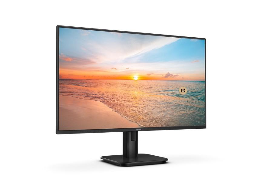 Монитор Philips 24E1N1200A, 23.8" (60.45cm) FHD IPS панел, 120Hz, 1ms, 1500:1, 300cd/m2, Mega Infinity DCR , HDMI, DP, VGA