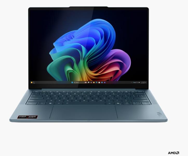 Лаптоп Lenovo Yoga Slim 7 14AKP10, AMD Ryzen AI 7 350 8C (2.0 / 5.0 GHz, 16MB Cache), 14" (35.56 см) Full HD+ OLED, AMD Radeon 860M, 32GB LPDDR5x, 1TB M.2 NVMe SSD, Windows 11 Home