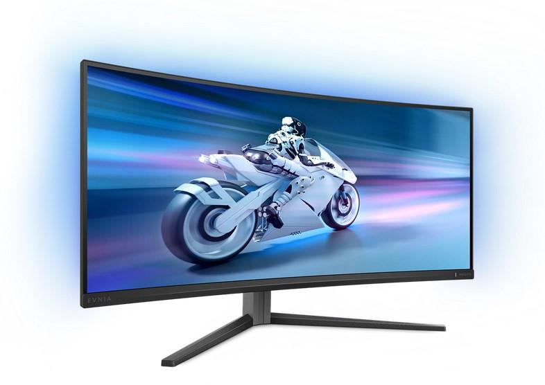 Монитор Philips Evnia 34M2C6500, 34" (86.36 cm) QD OLED curved, 175 Hz, WQHD, 0.03ms, 1000cd/m2, HDMI, DP, USB