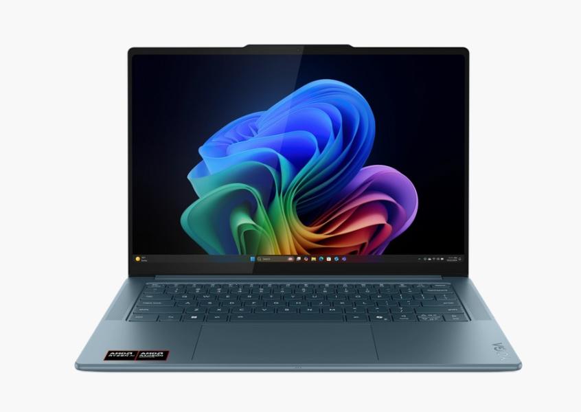 Лаптоп Lenovo Yoga Pro 7 14AKP10, AMD Ryzen AI 7 350 8C (2.0 / 5.0 GHz, 16 MB cache), 14.5" (36.83 cm) 3K OLED, 32GB LDDR5x, 1TB M.2 NVMe SSD, Windows 11 Home