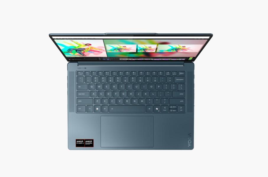 Лаптоп Lenovo Yoga Pro 7 14AKP10, AMD Ryzen AI 7 350 8C (2.0 / 5.0 GHz, 16 MB cache), 14.5" (36.83 cm) 3K OLED, 32GB LDDR5x, 1TB M.2 NVMe SSD, Windows 11 Home