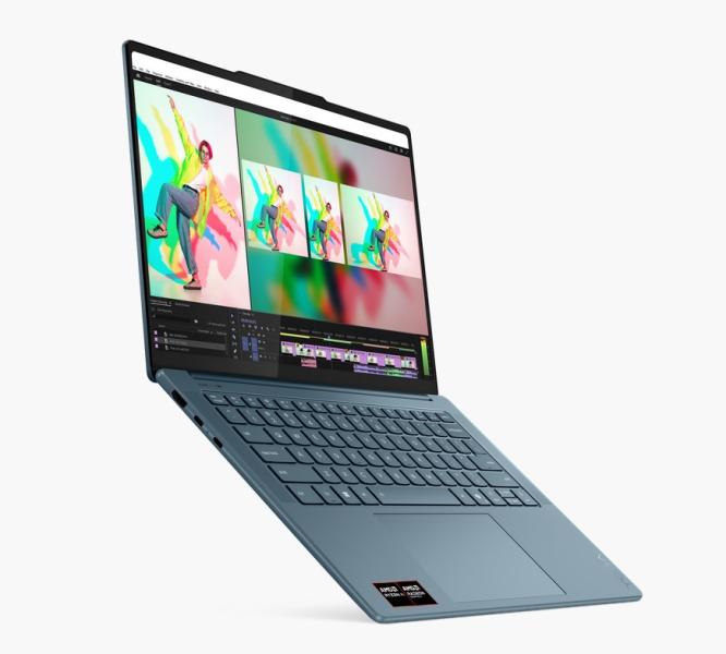 Лаптоп Lenovo Yoga Pro 7 14AKP10, AMD Ryzen AI 7 350 8C (2.0 / 5.0 GHz, 16 MB cache), 14.5" (36.83 cm) 3K OLED, 32GB DDR5x, 1TB M.2 NVMe SSD, Free DOS