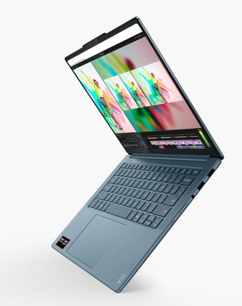 Лаптоп Lenovo Yoga Pro 7 14AKP10, AMD Ryzen AI 7 350 8C (2.0 / 5.0 GHz, 16 MB cache), 14.5" (36.83 cm) 3K OLED, 32GB DDR5x, 1TB M.2 NVMe SSD, Free DOS