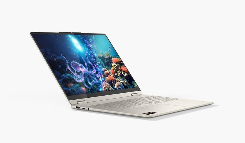 Лаптоп Lenovo Yoga 7 2-in-1 16AKP10, AMD Ryzen AI 7 350 8C (2.0 / 5.0 GHz, 16 MB cache), 16.0" (40.64 cm) 2.8K OLED, Touch Screen, 32GB LDDR5x, 1TB M.2 NVMe SSD, Windows 11 Home