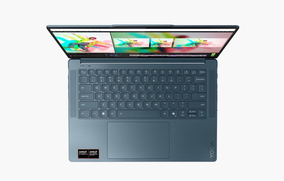 Лаптоп Lenovo Yoga Pro 7 14ASP10, AMD Ryzen AI 9 365 10C (2.0 / 5.0 GHz, 24MB Cache), 14.5" (36.83 cm) 3K OLED, 32GB LDDR5x, 1 TB M.2 NVMe SSD, Windows 11 Pro