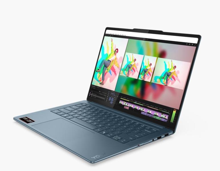 Лаптоп Lenovo Yoga Pro 7 14ASP10, AMD Ryzen AI 9 365 10C (2.0 / 5.0 GHz, 24MB Cache), 14.5" (36.83 cm) 3K OLED, 32GB LDDR5x, 1 TB M.2 NVMe SSD, Windows 11 Pro