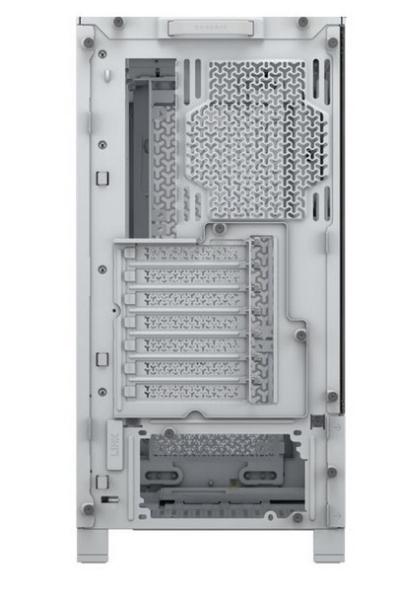 Кутия Corsair Frame 4000D White, Middle Tower, 1x USB 3.2 Gen 2 Type-C, 2x USB 3.2 Gen 1 Type-A, EATX/ATX/microATX/Mini-ITX