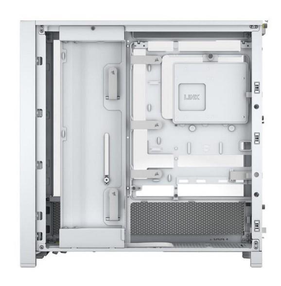 Кутия Corsair Frame 4000D White, Middle Tower, 1x USB 3.2 Gen 2 Type-C, 2x USB 3.2 Gen 1 Type-A, EATX/ATX/microATX/Mini-ITX