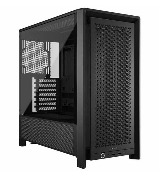 Кутия Corsair Frame 4000D Black, Middle Tower, 1x USB 3.2 Gen 2 Type-C, 2x USB 3.2 Gen 1 Type-A, EATX/ATX/microATX/Mini-ITX