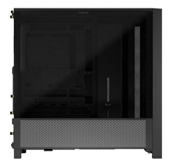 Кутия Corsair Frame 4000D Black, Middle Tower, 1x USB 3.2 Gen 2 Type-C, 2x USB 3.2 Gen 1 Type-A, EATX/ATX/microATX/Mini-ITX