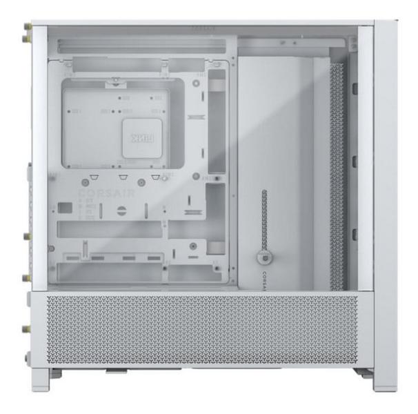 Кутия Corsair Frame 4000D RS White, Middle Tower, 1x USB 3.2 Gen 2 Type-C, 2x USB 3.2 Gen 1 Type-A, EATX/ATX/microATX/Mini-ITX