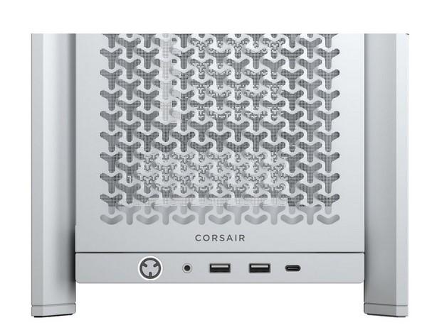 Кутия Corsair Frame 4000D RS White, Middle Tower, 1x USB 3.2 Gen 2 Type-C, 2x USB 3.2 Gen 1 Type-A, EATX/ATX/microATX/Mini-ITX