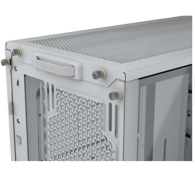 Кутия Corsair Frame 4000D RS White, Middle Tower, 1x USB 3.2 Gen 2 Type-C, 2x USB 3.2 Gen 1 Type-A, EATX/ATX/microATX/Mini-ITX