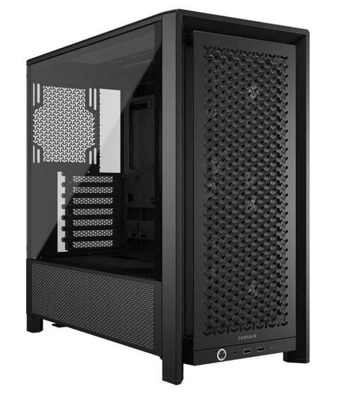 Кутия Corsair Frame 4000D RS  Black, Middle Tower, 1x USB 3.2 Gen 2 Type-C, 2x USB 3.2 Gen 1 Type-A, EATX/ATX/microATX/Mini-ITX