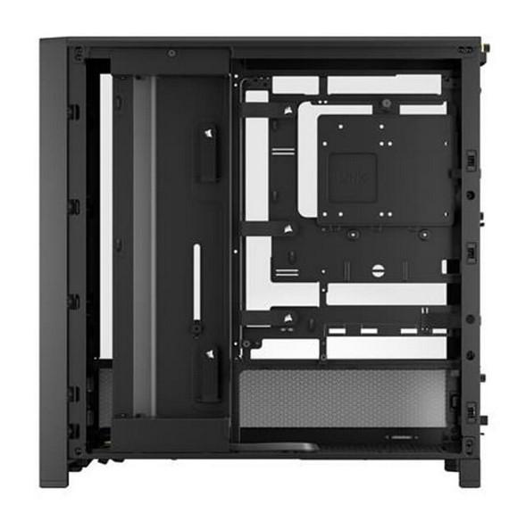 Кутия Corsair Frame 4000D RS ARGB Black, Middle Tower, 1x USB 3.2 Gen 2 Type-C, 2x USB 3.2 Gen 1 Type-A, EATX/ATX/microATX/Mini-ITX