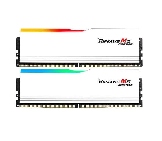 Памет 48GB (2x24GB) DDR5 6000MT/s, G.Skill Ripjaws M5 Neo RGB White EXPO, CL30, 1.35V
