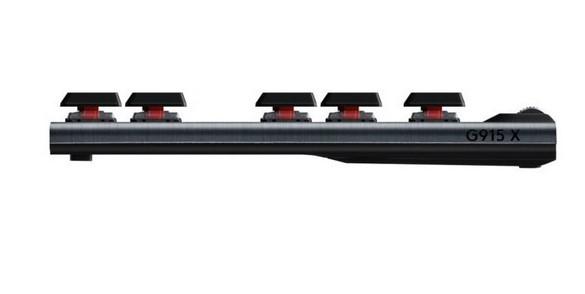 Клавиатура Logitech G915 X Lightspeed TKL, GL Tactile Switch, механична, RGB подсветка, Bluetoot, USB