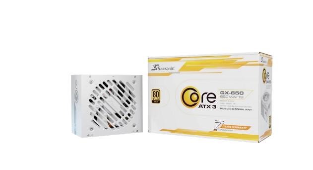 Захранване Seasonic CORE GX White 650W, Active PFC, 80 PLUS Gold, ATX 3.1/PCIe 5.1, Fully Modular