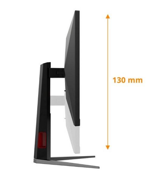 Монитор AOC 27G4HA, 27" (68.58cm) FHD IPS панел, 200Hz, 0.5ms, 300cd/m2, HDMI, DP