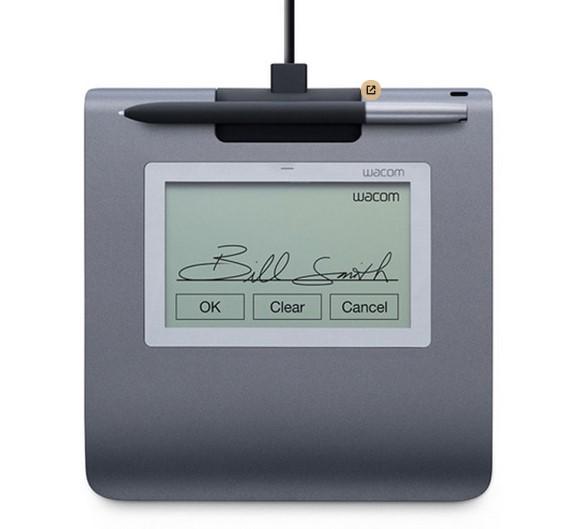 Таблет за подпис Wacom STU-430, 2540 lpi, 1024 нива на натиск, сив
