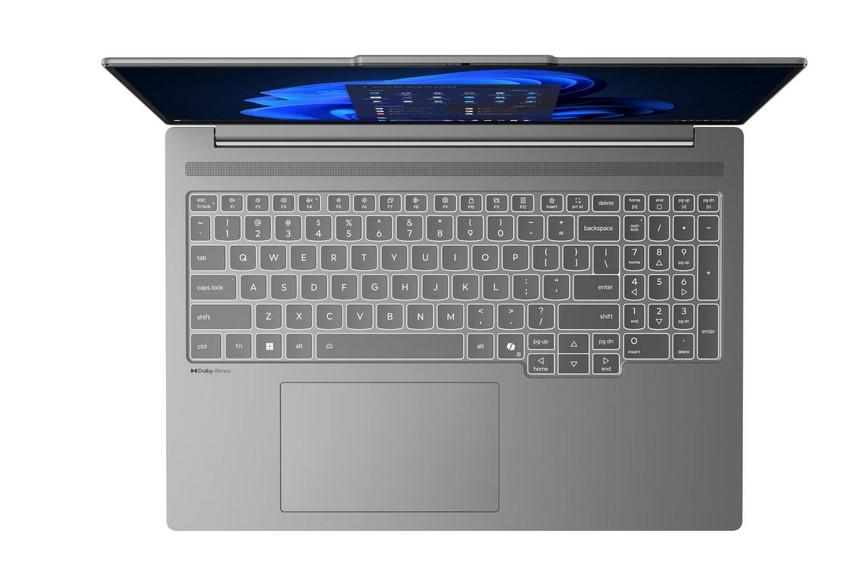 Лаптоп Lenovo IdeaPad Pro 5 16IAH10, Intel Core Ultra 5 225H 14C (1.7 / 4.9 GHz, 18MB Cache), 16" (40.64 см) OLED 120Hz, Intel Arc 130T, 32GB LPDDR5x, 512 GB M.2 NVMe SSD, Free DOS