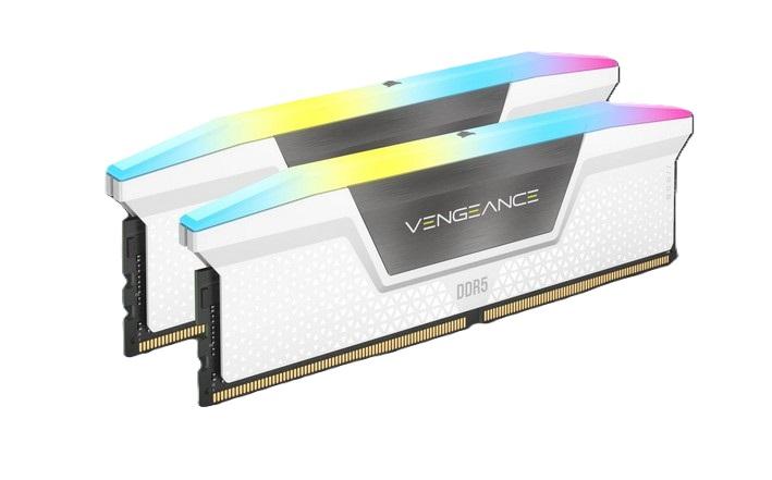 Памет Corsair Vengeance RGB White, 32GB (2x16GB) DDR5 6000MT/s, CL36, 1.4V