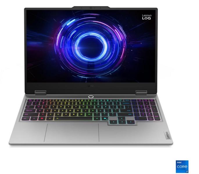 Лаптоп Lenovo  LOQ 15IRX10, Intel Core i5-13450HX 10C (2.4/4.6GHz, 20MB Cache), 15.6'' (39.62 cm) FHD IPS Anti-glare, 144MHz, NVIDIA RTX 5060 8GB GDDR6, 24GB DDR5, 512GB M.2 NVMe SSD, Free DOS