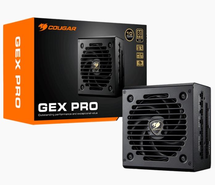 Захранване COUGAR GEX PRO 750 PSU, 750W, Active PFC, 80 PLUS Gold, Fully Modular